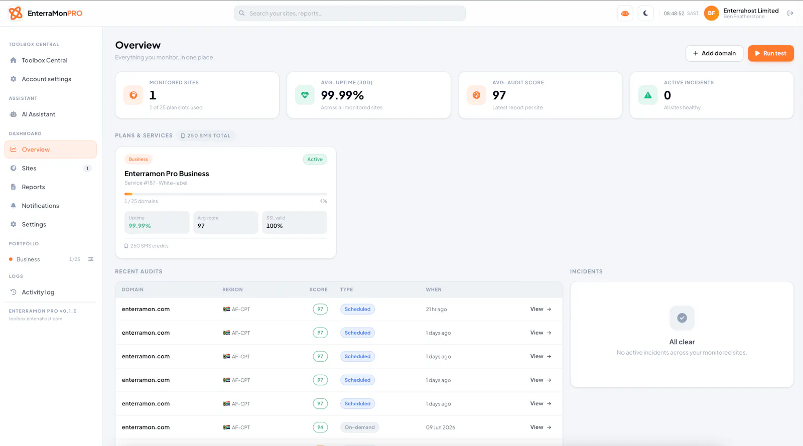 enterramon.com screenshot 1