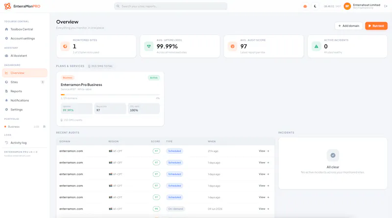enterramon.com screenshot 1