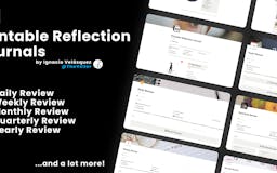 Printable Reflection Journals + eBook media 1