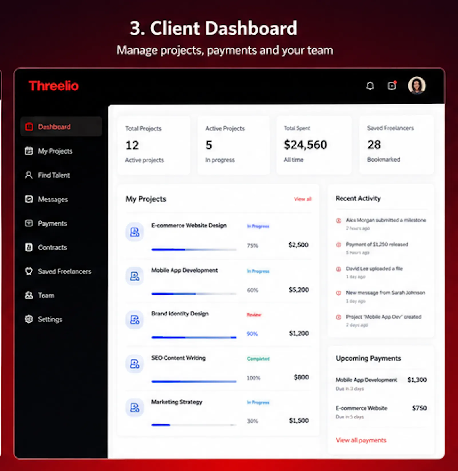 Threelio screenshot 3