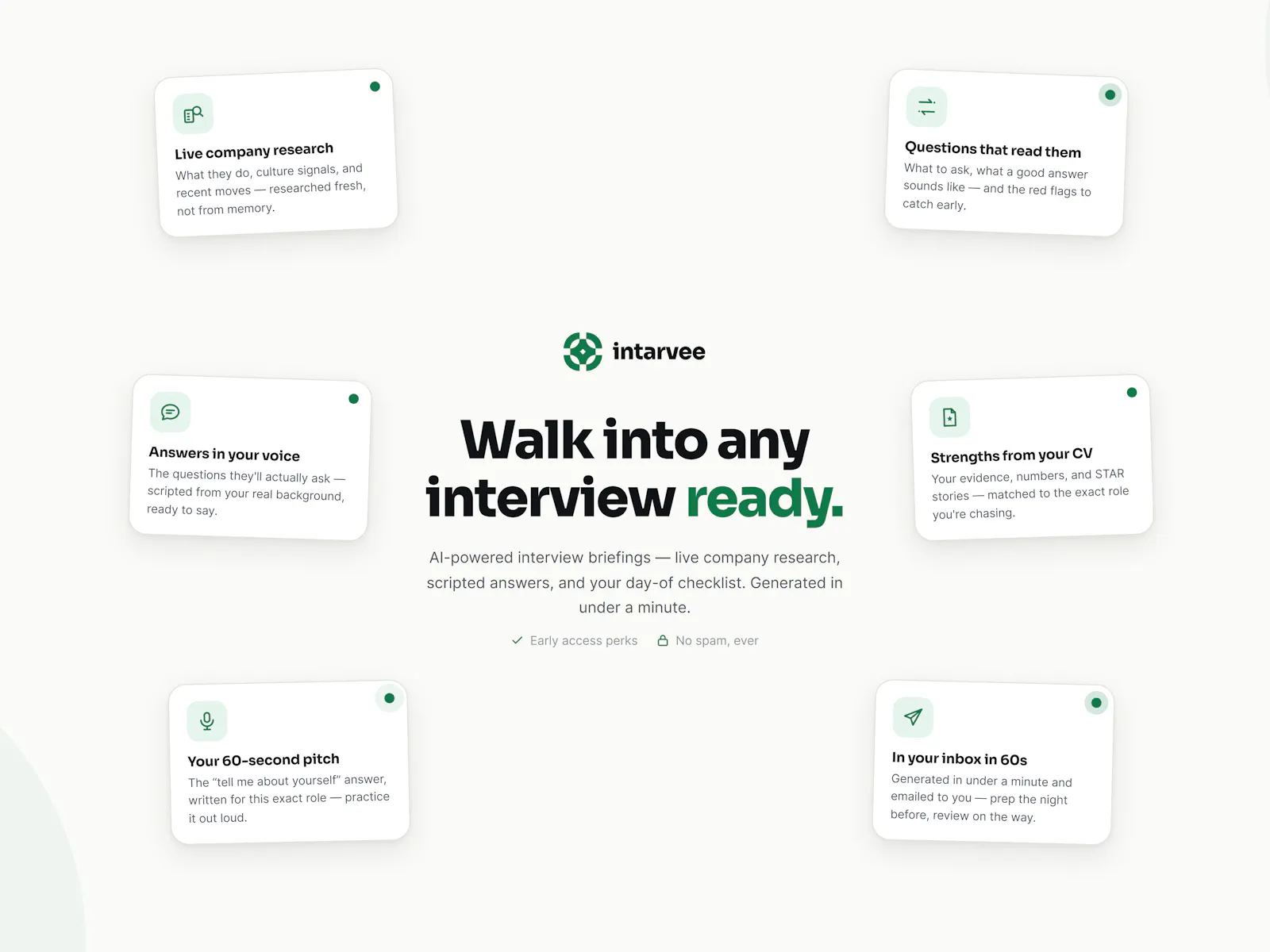 Intarvee — Walk into any interview ready screenshot 1