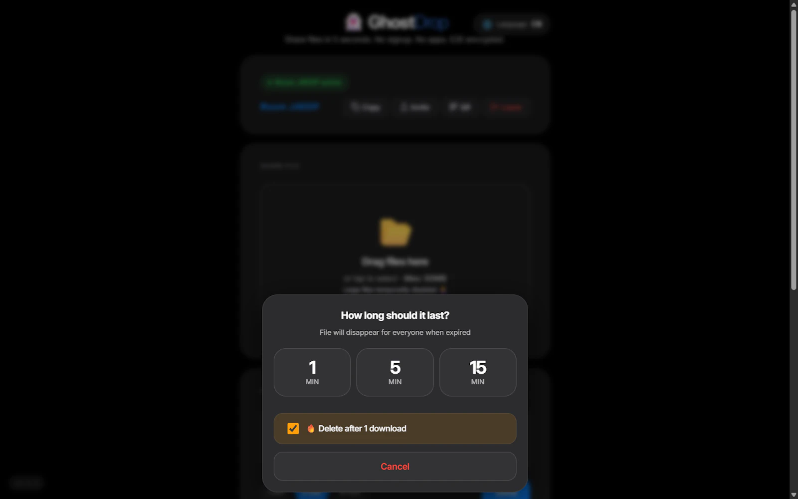Ghost Drop  — Share files in 5 seconds screenshot 2