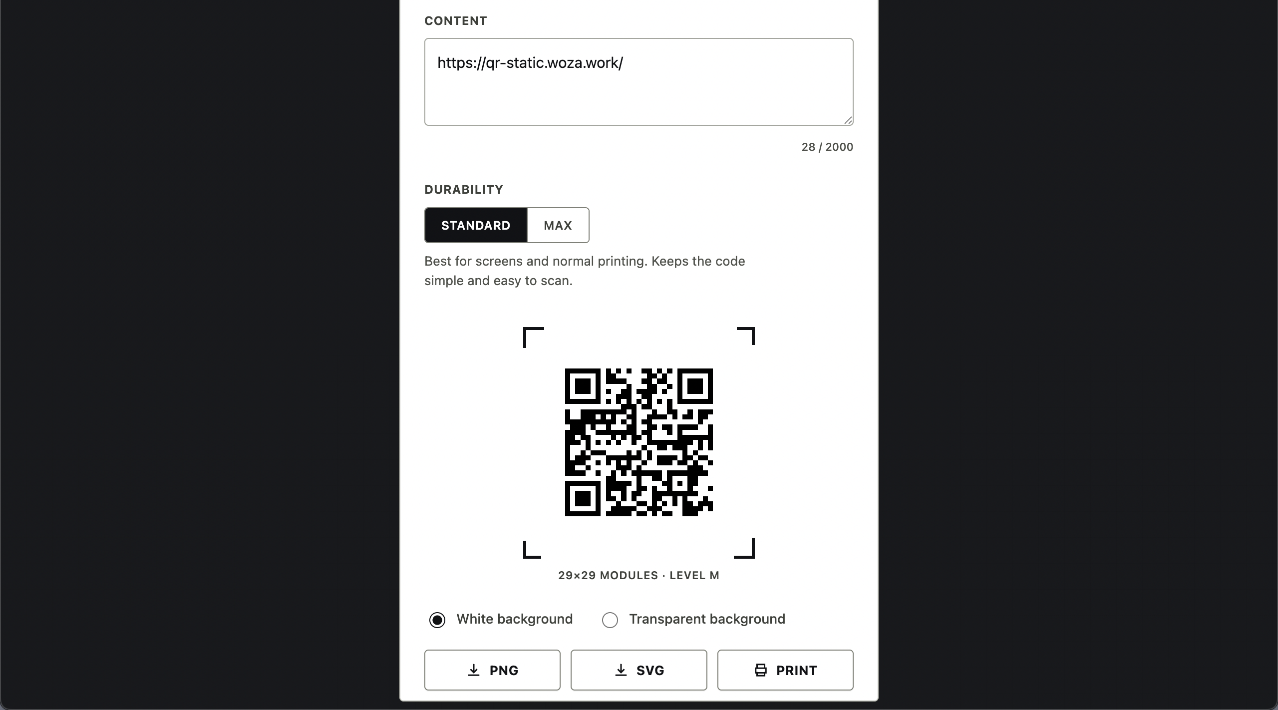 QR Static gallery image