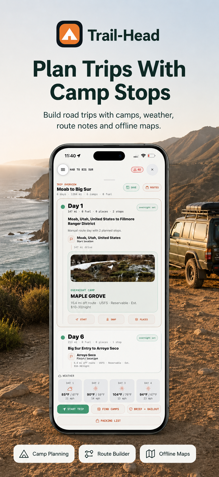 TrailHead Camp and navigate free  gallery image