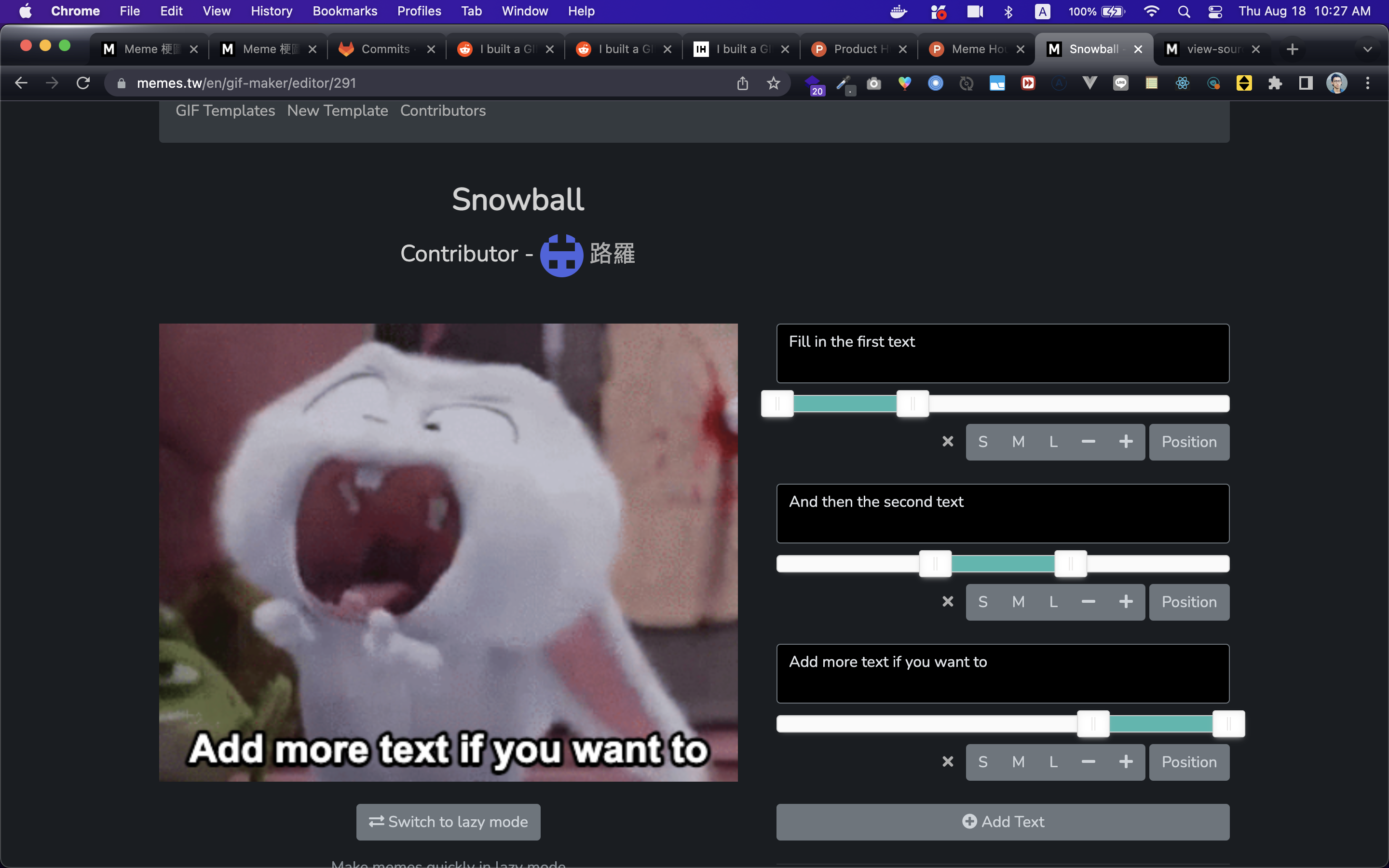 एनिमेटेड GIF मेकर - मेम हाउस - अपने खुद के gifs बनाएँ! मीडिया 1