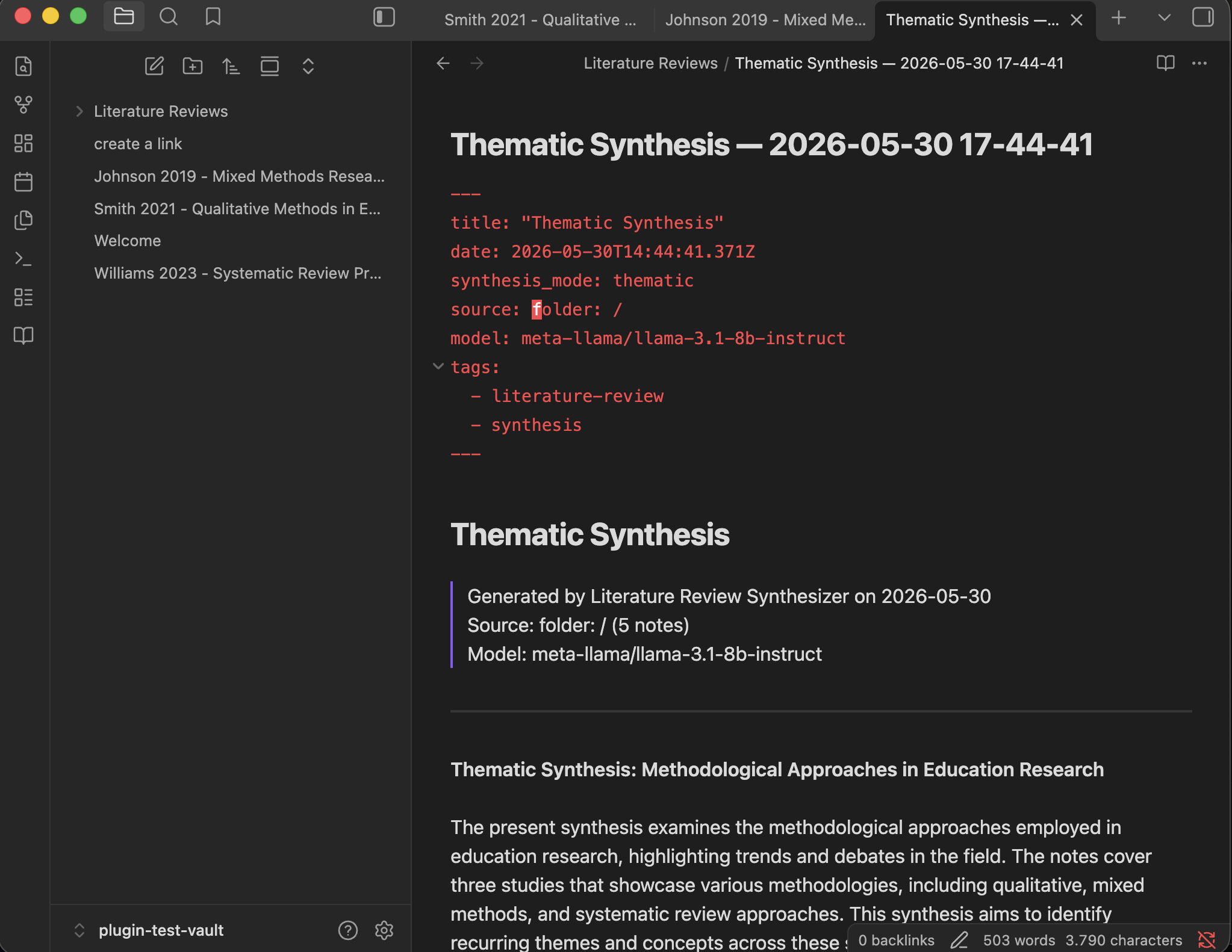 Literature Review Synthesizer gallery image