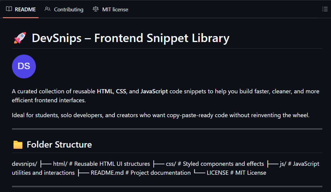 Média Devsnips - bibliothèque d'extraits de frontend - Collection des extraits de code R HTML, CSS et JavaScript. 4