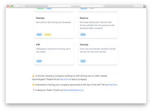 SelfDriving.fyi gallery image