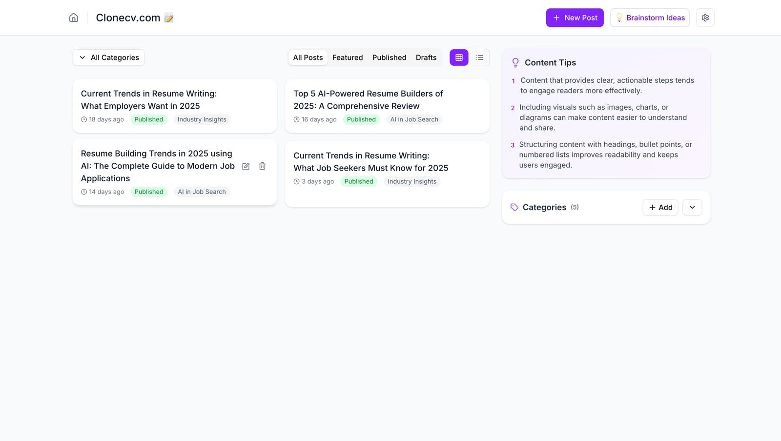 Média Écrit - Créer, publier et mettre à l'échelle les blogs en quelques minutes 3