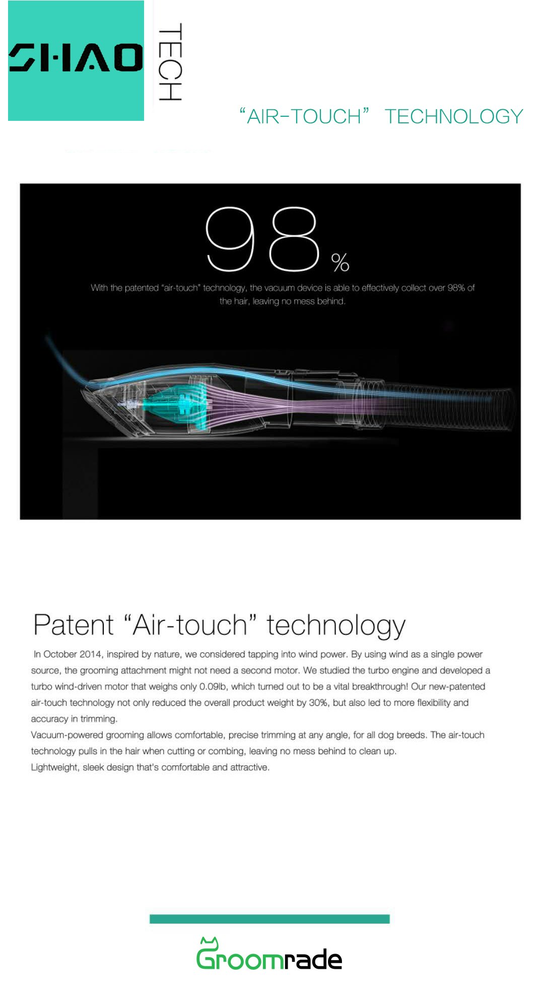 Groomrade: Smart & Mess-Free Vacuum Dog Groomer gallery image