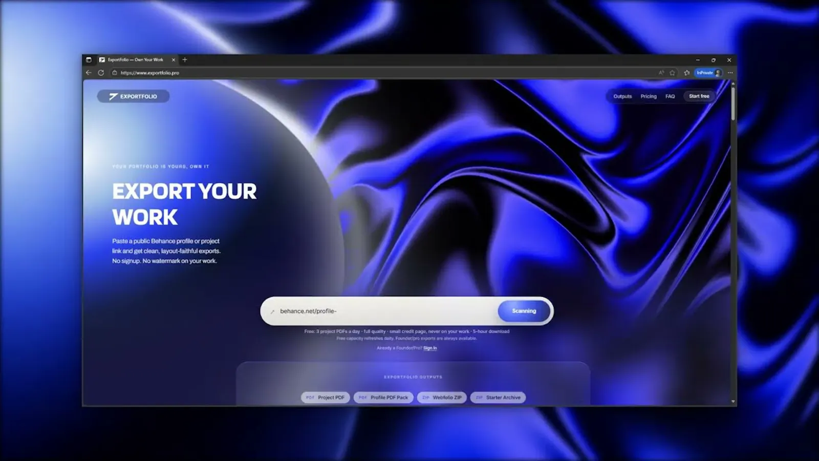 ExportFolio - Own Your Work screenshot 1 (video preview)