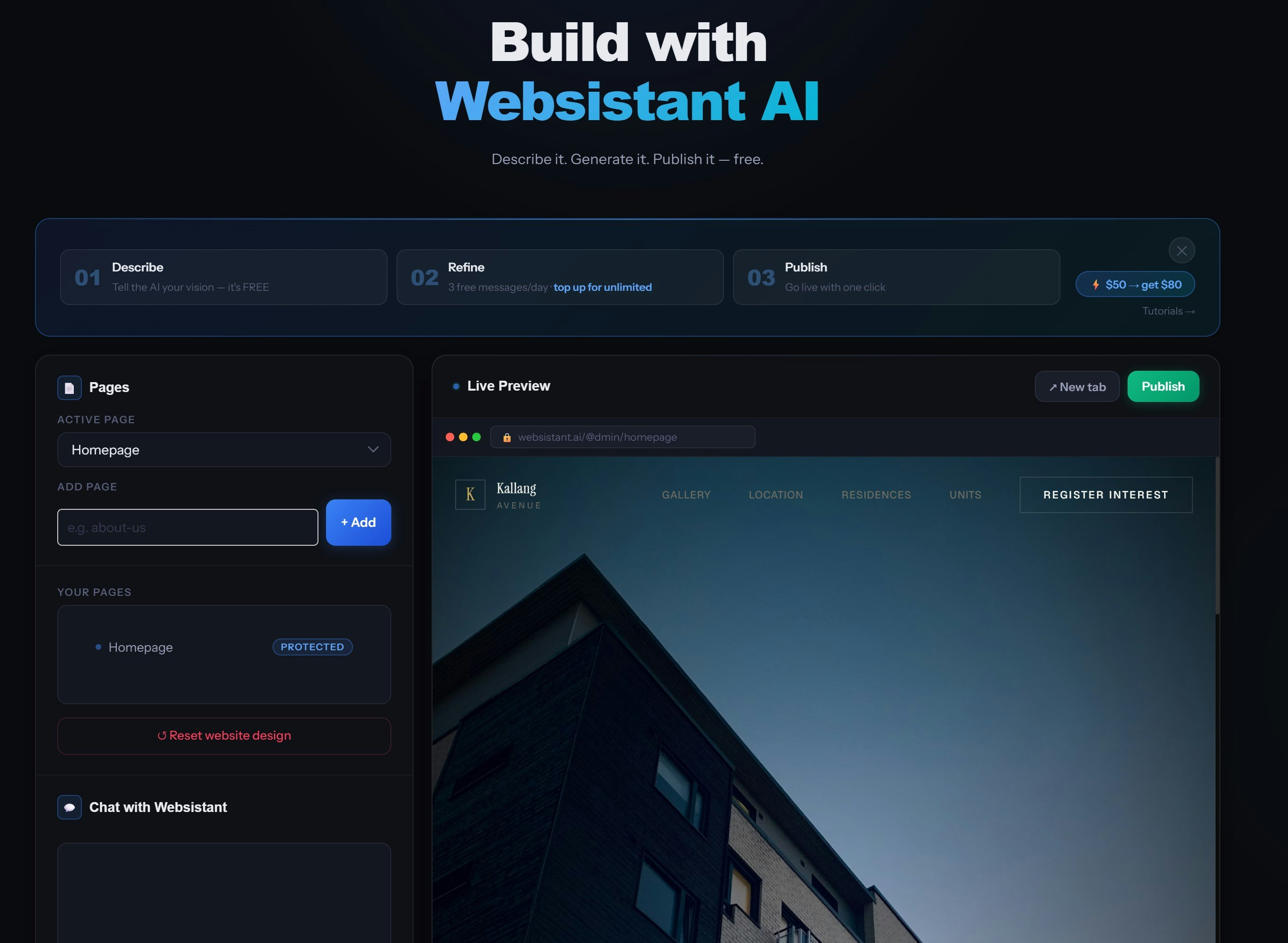 Websistant AI gallery image