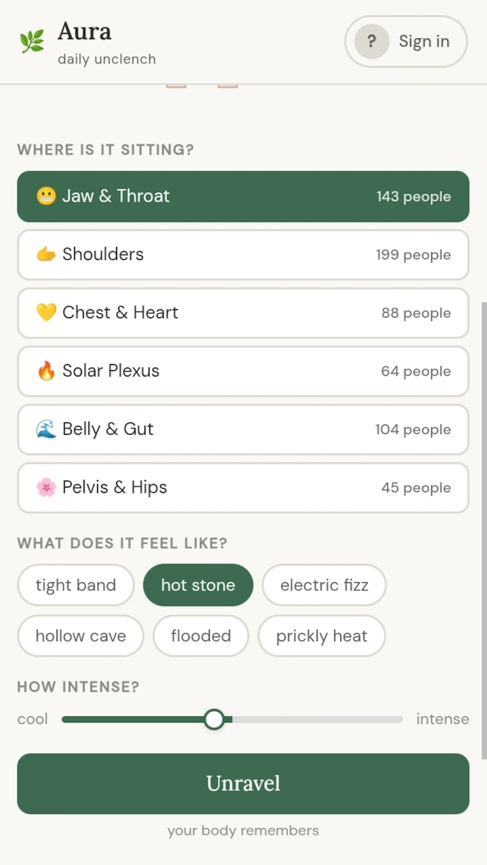 Aura — Daily Unclench screenshot 2