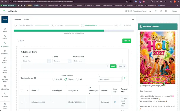 Waflow.io —WhatsApp & Instagram Business gallery image