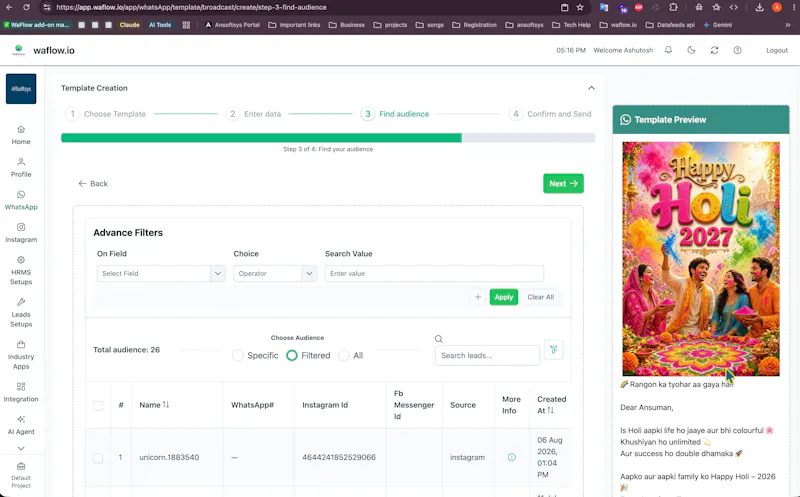 Waflow.io —WhatsApp & Instagram Business screenshot 3