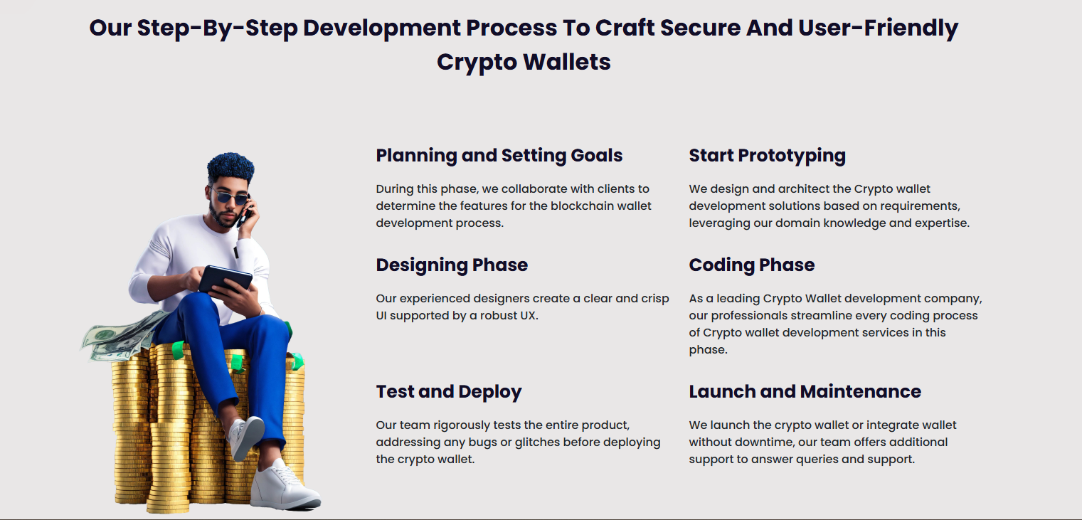 Crypto Wallet Development Company - Screenshot 3 showing product features and functionality