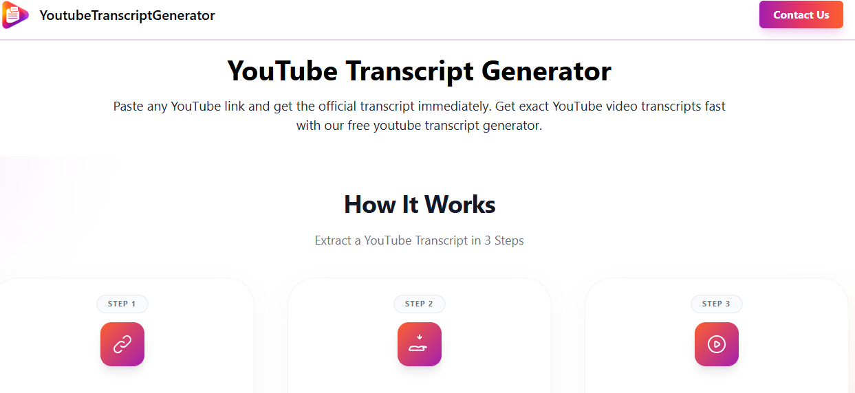 Youtube Transcript gallery image