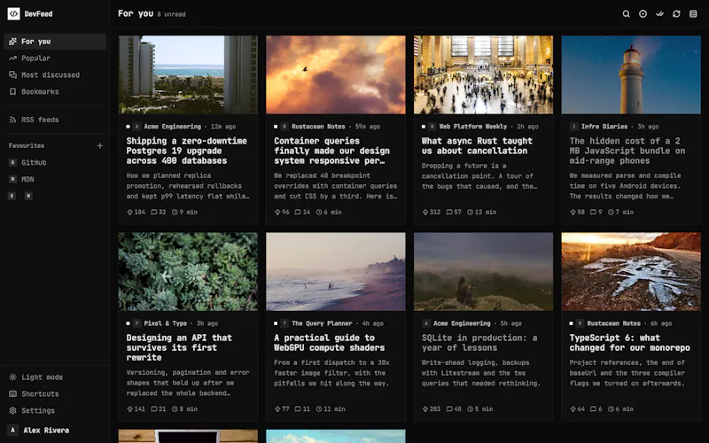 DevFeed screenshot 3