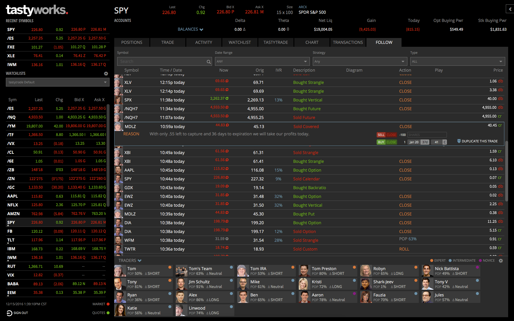 Tastyworks gallery image