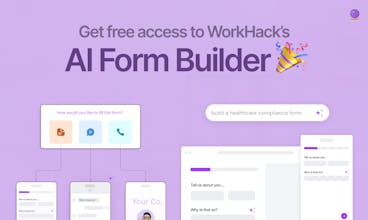 AIフォームローストby WorkHack - 1000件以上のフォームから得た知識で、フォームのパフォーマンスを向上させましょう。