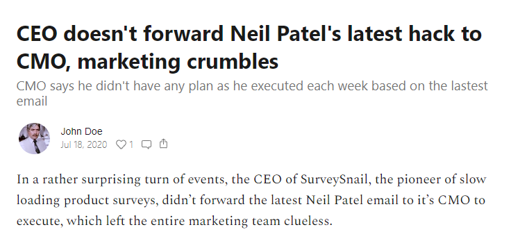 SaaS Satire gallery image