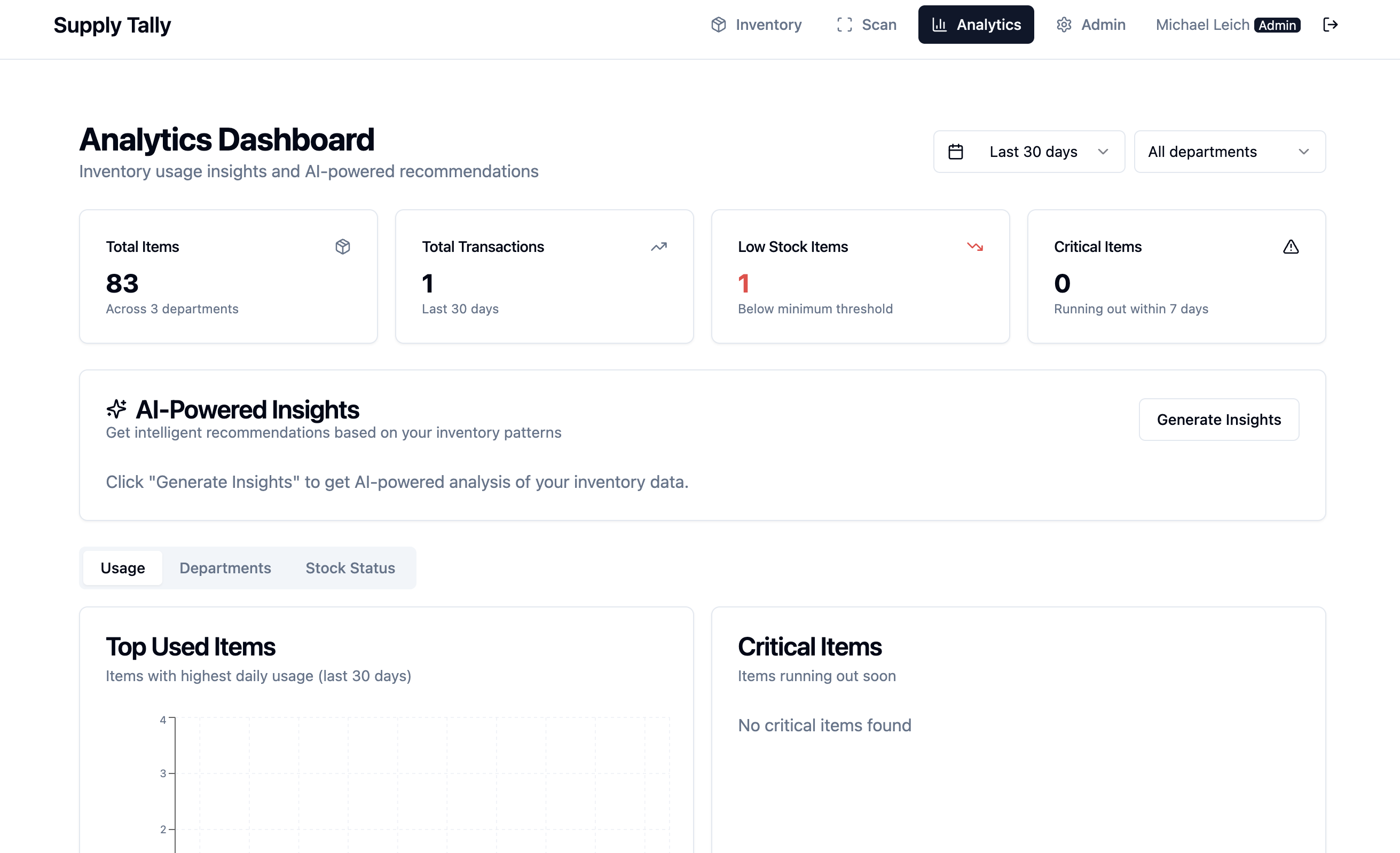 Supply Tally - Screenshot 5 showing product features and functionality