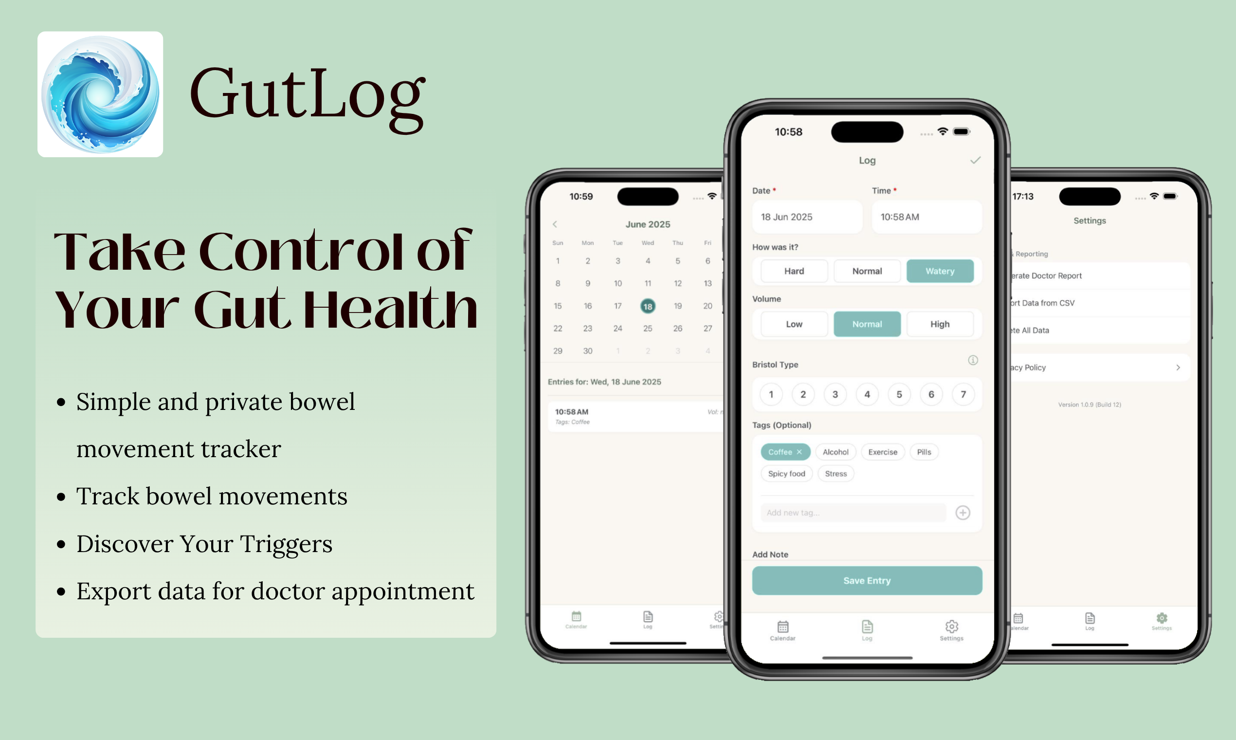 Média Gutlog - Tracker de mouvement intestinal simple et privé. 1