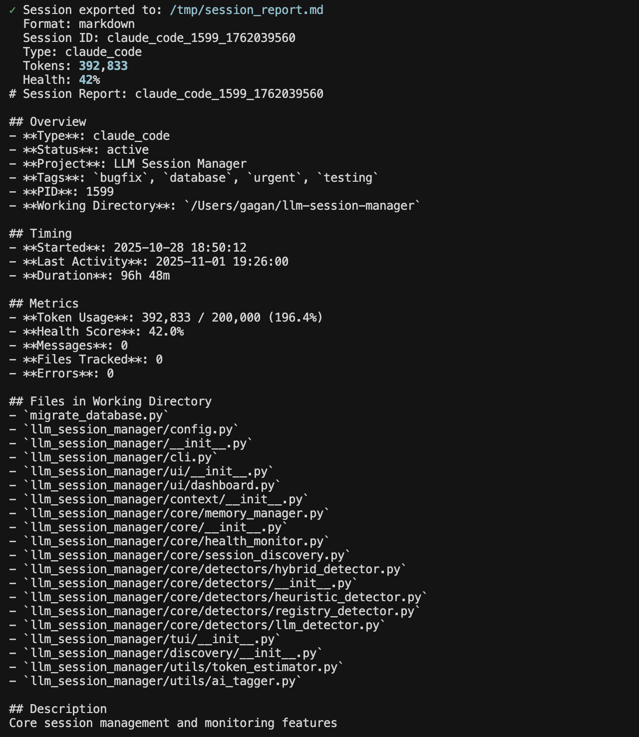 LLM Session Manager gallery image