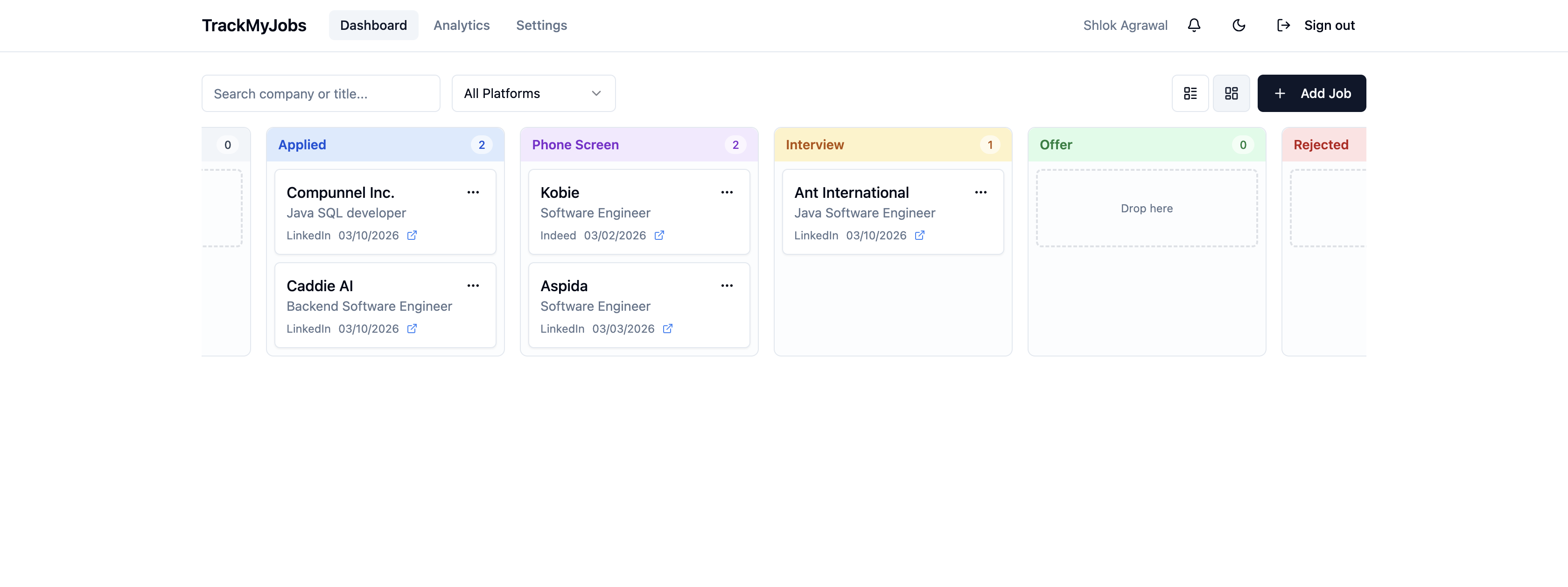 TrackMyJobs gallery image