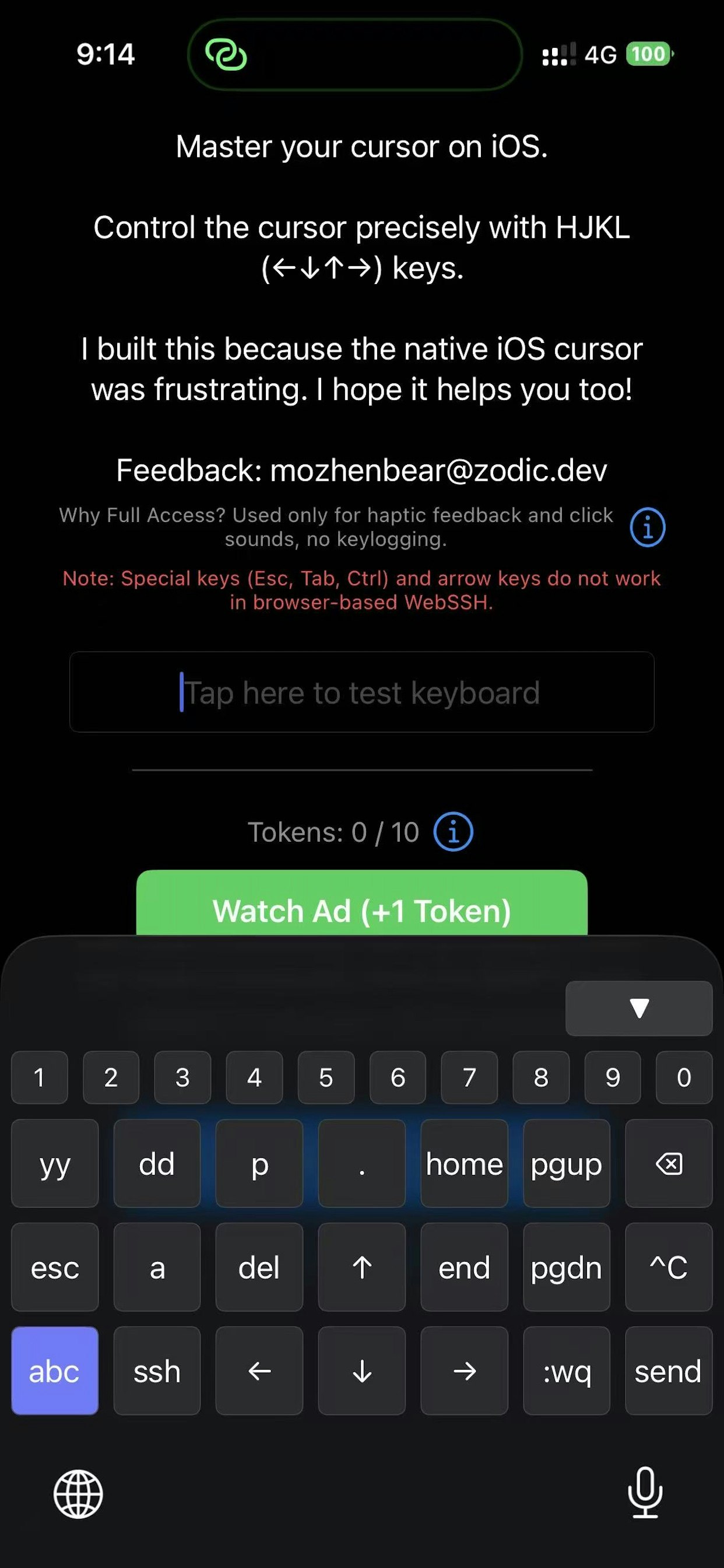 VimKey-arrow - Main product screenshot demonstrating key features and user interface