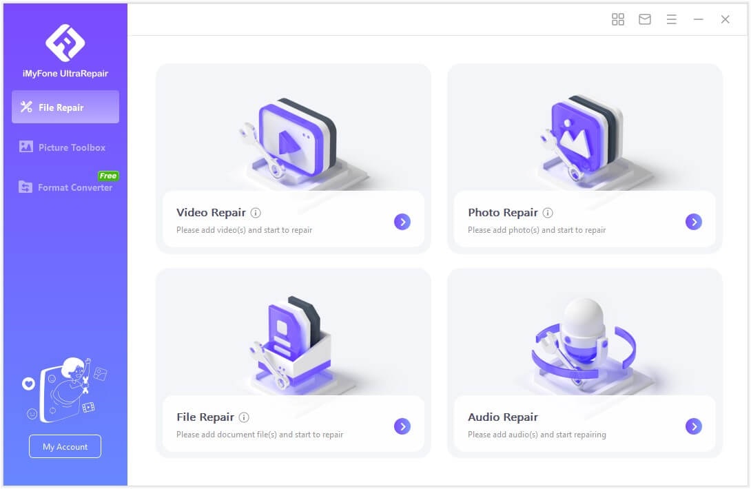 Imyfone UltraRailepair - AI照片增強器和損壞的視頻/照片/文件維修 media 1