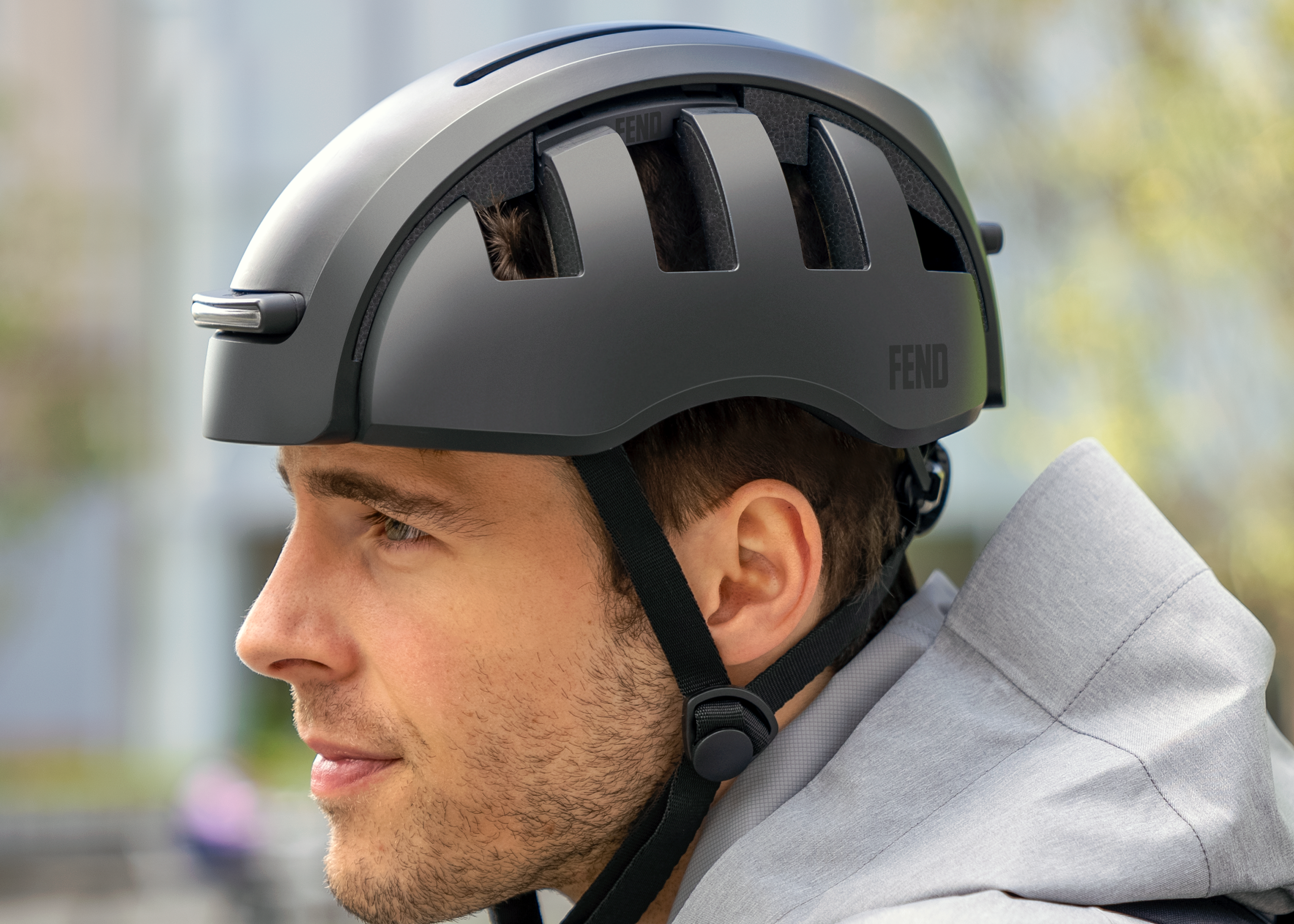 Fend Super Helmet - Первый складной и ультра-портативный шлем с огнями медиа 4