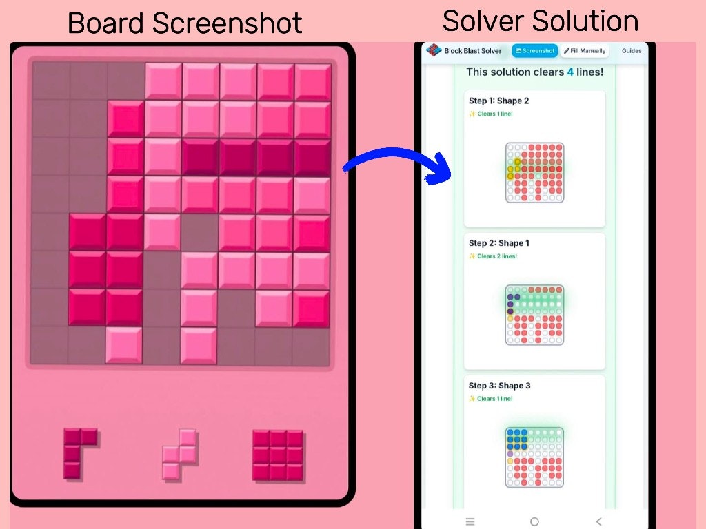 Block Blast Solver - Screenshot 2 showing product features and functionality