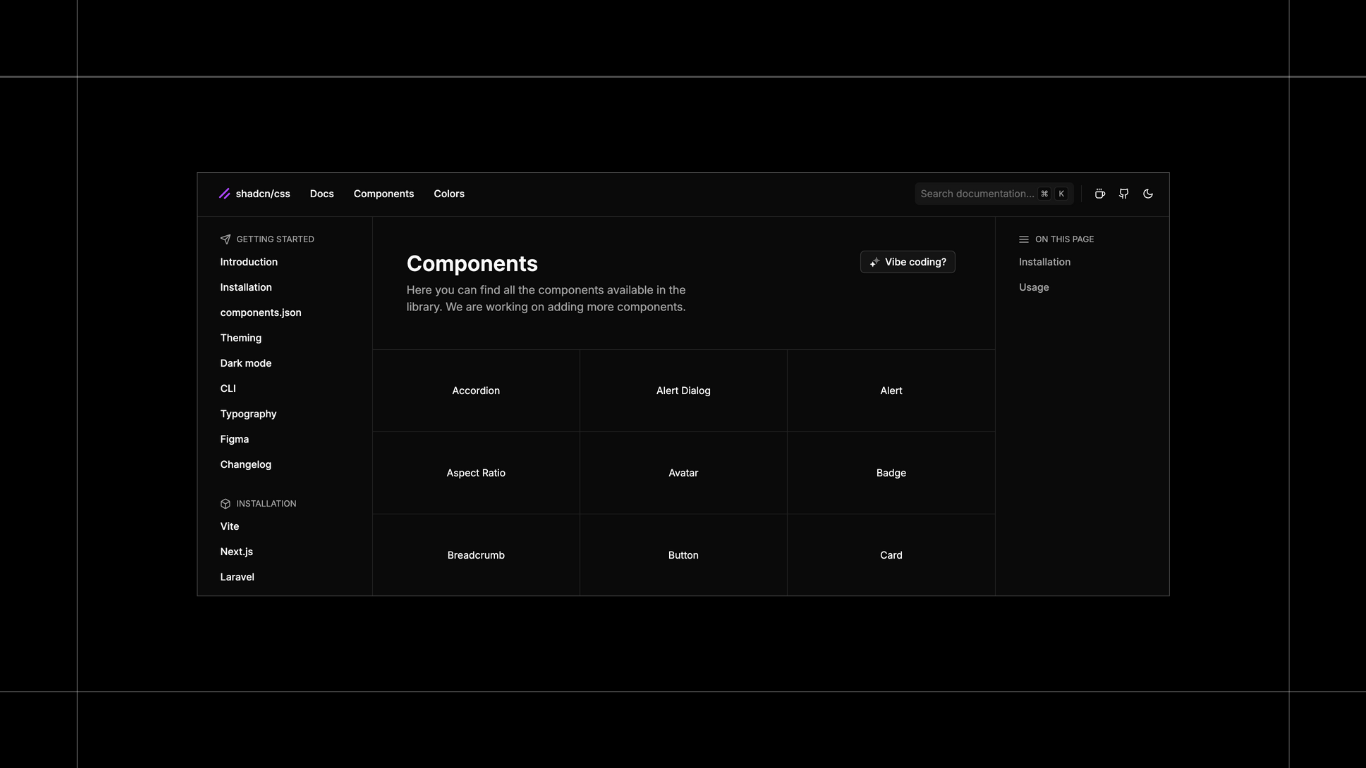 Média shadcn-css - Port de modules CSS de Shadcn / UI 4