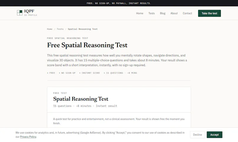 IQPF — Free IQ Profile screenshot 6