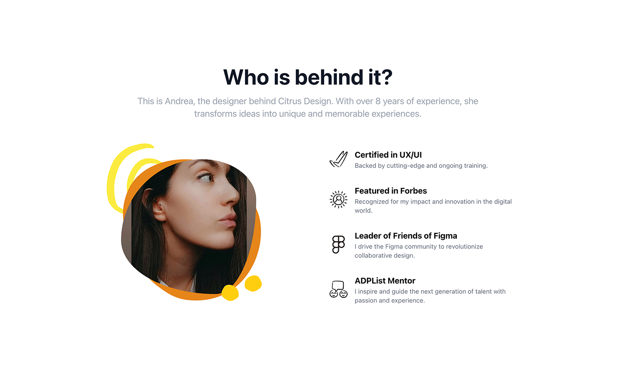 Diseñadora de cítricos - Un servicio de suscripción de diseño UX/UI media 3