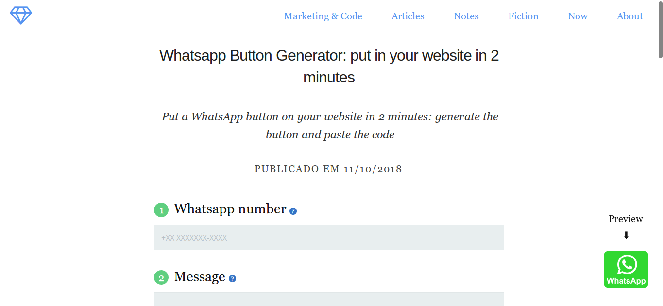 WhatsApp Send Message Button gallery image