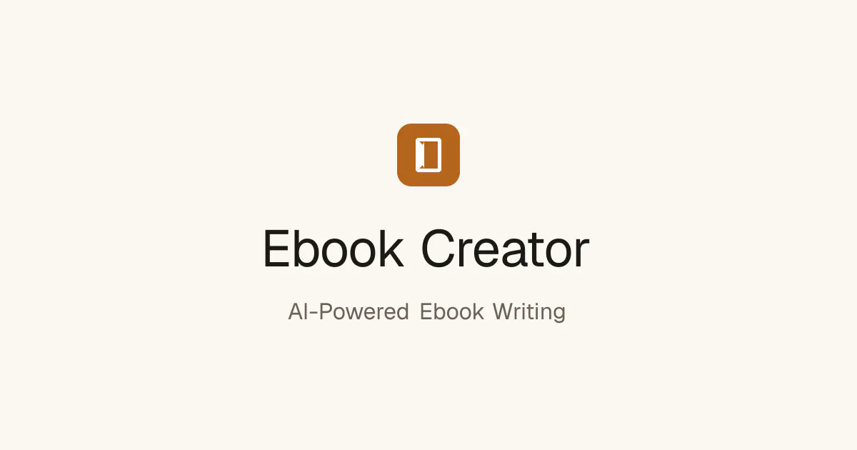 Ebook Creator screenshot