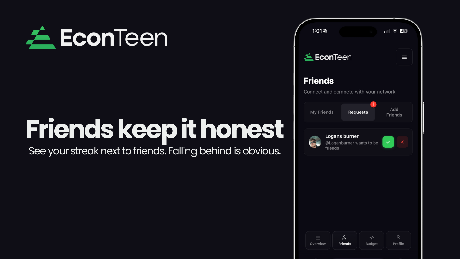 EconTeen - Screenshot 2 showing product features and functionality