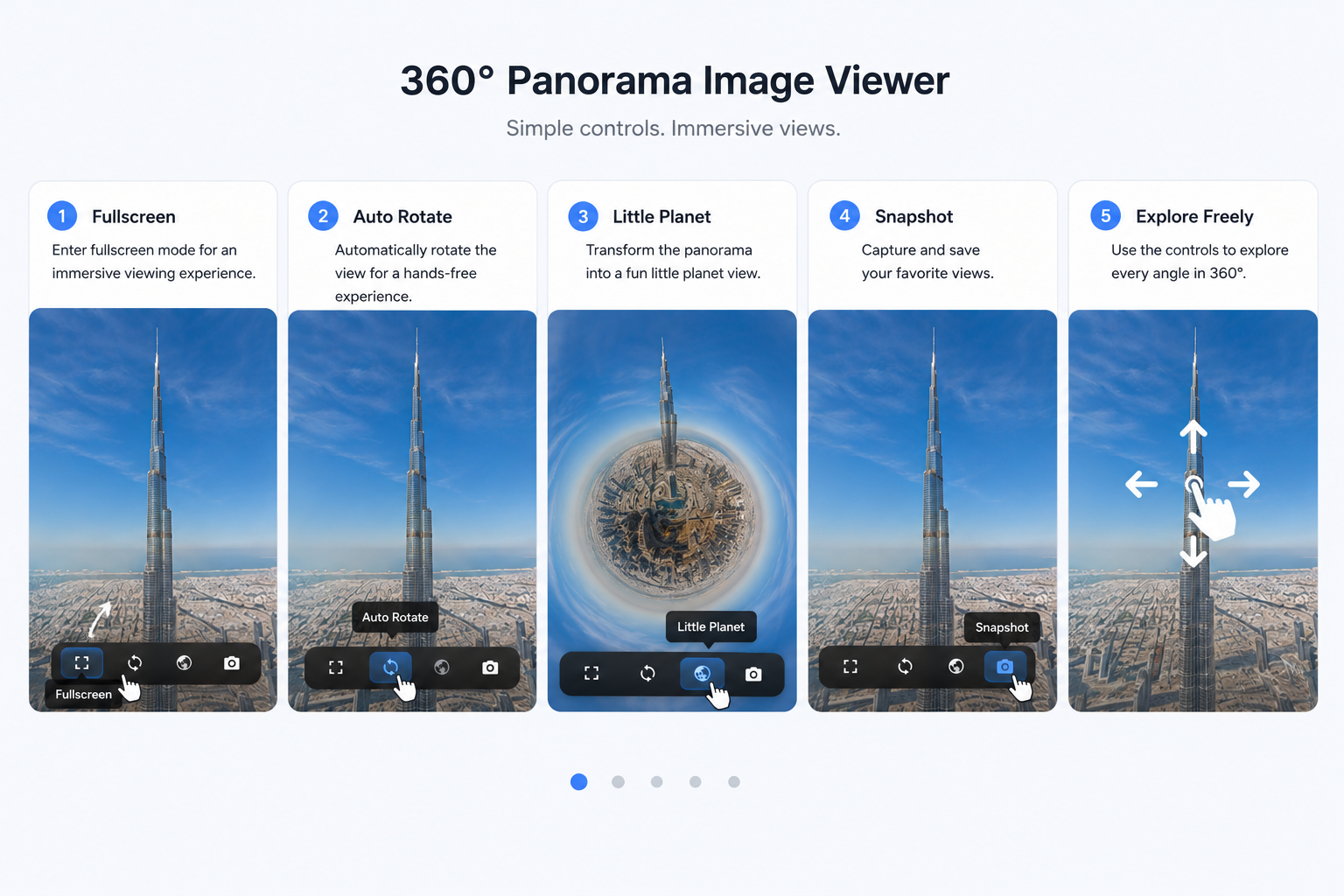360° Panorama Image Viewer - Extension gallery image