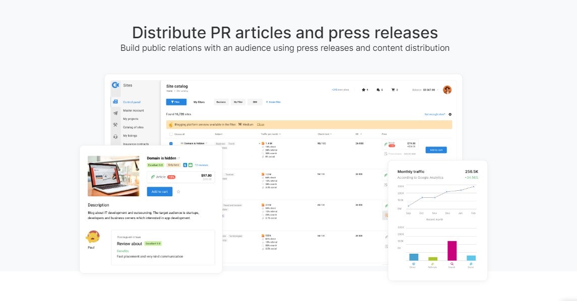 Colaboradora - Distribuir artículos de relaciones públicas y comunicados de prensa media 2