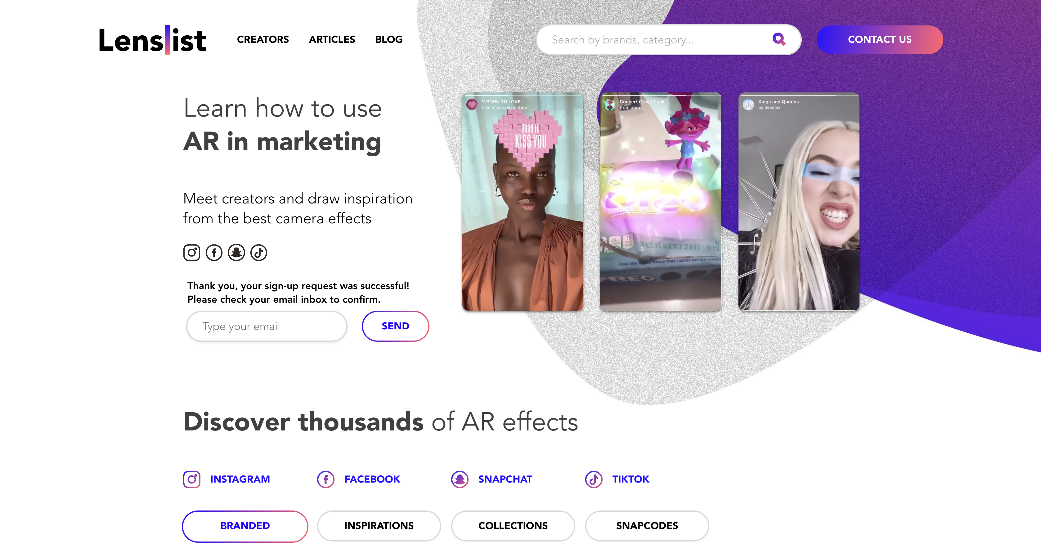 Lenslist - Top AR Camera Effects  gallery image