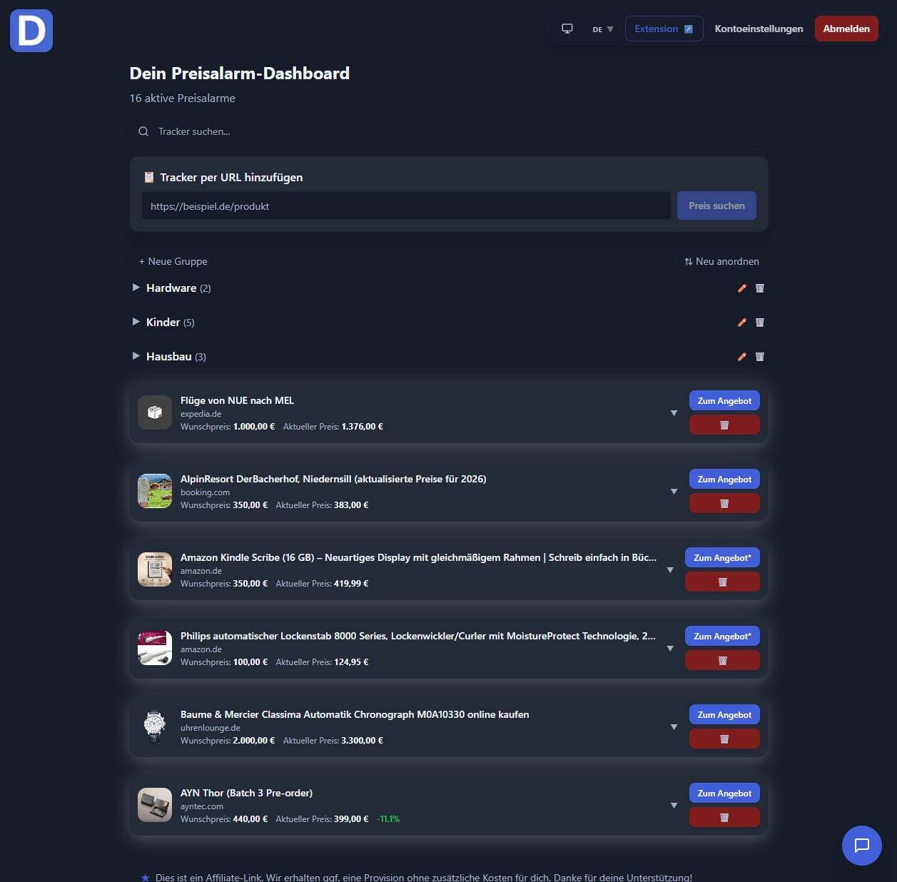 DealMonitor - Screenshot 3 showing product features and functionality
