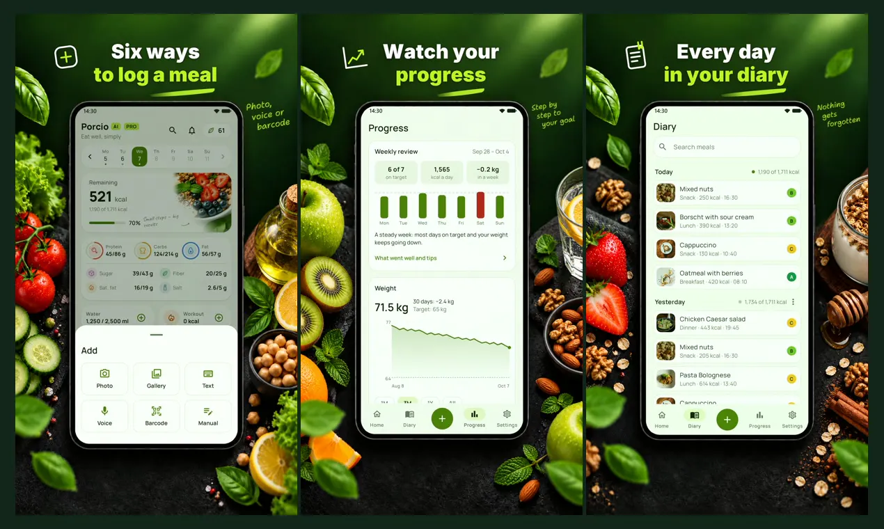 Porcio AI: Calorie Counter gallery image