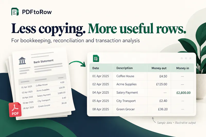 PDFtoRow screenshot 3