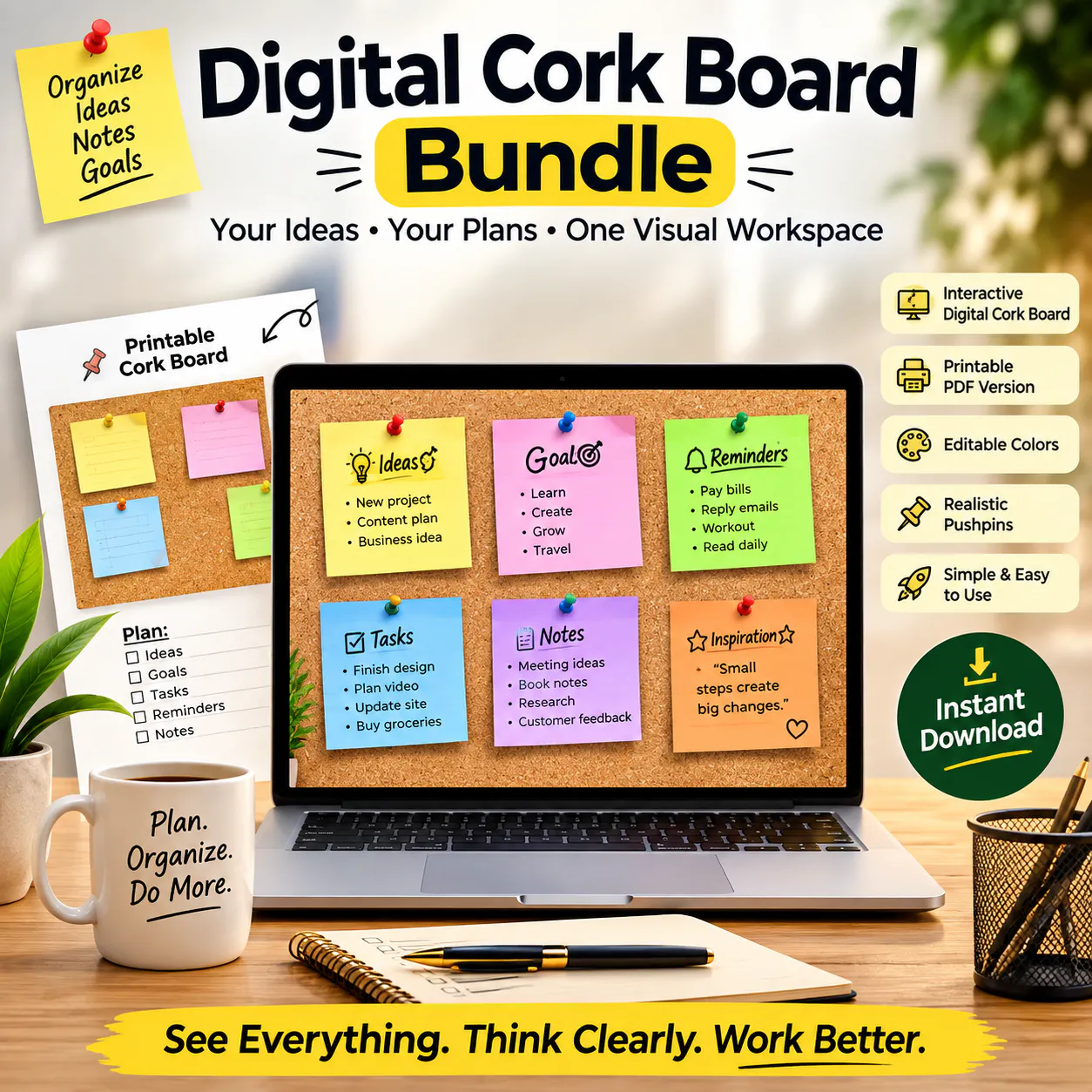 Digital Cork Board Bundle