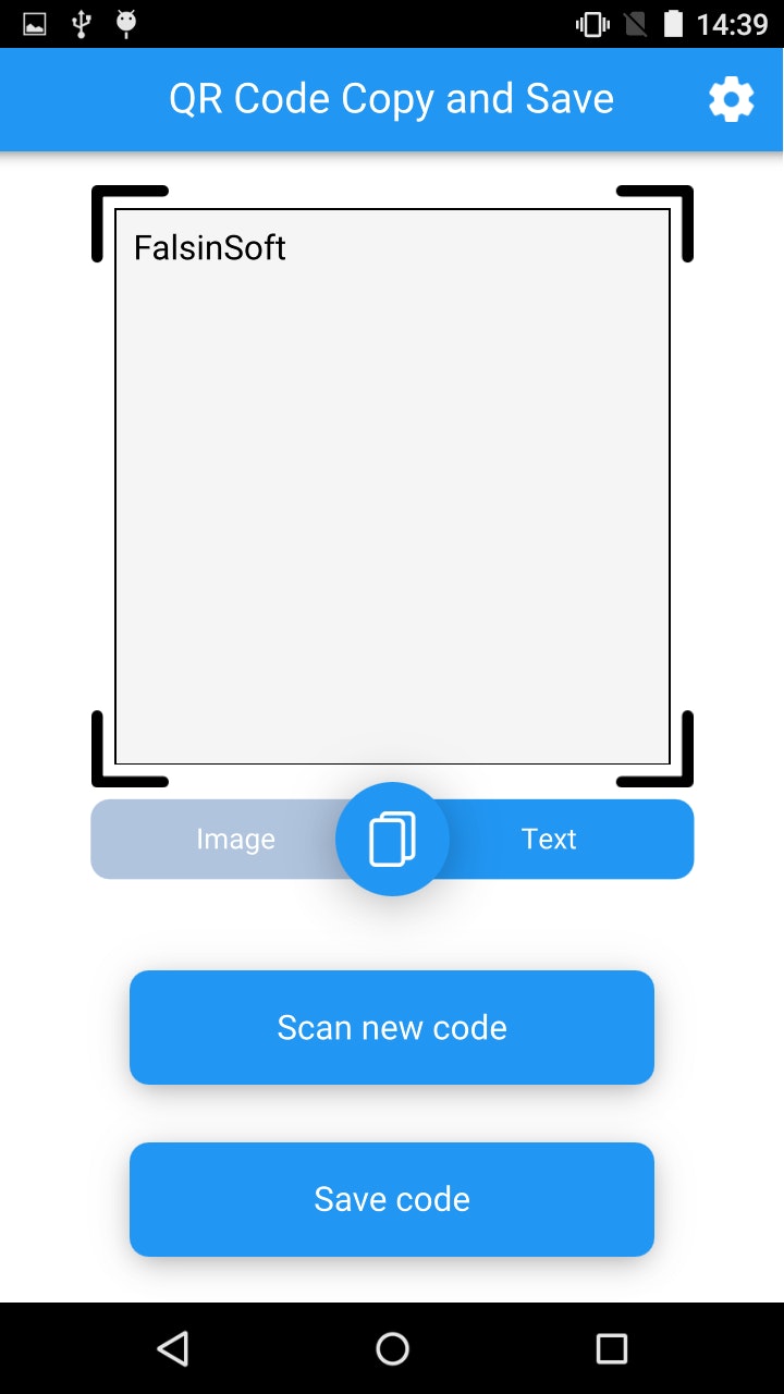 Código QR Copiar y guardar - Cree una copia del código QR escaneado y guarde en el archivo de imagen media 1