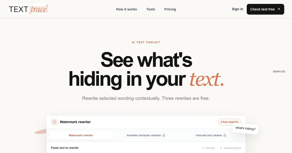 TextTrace gallery image