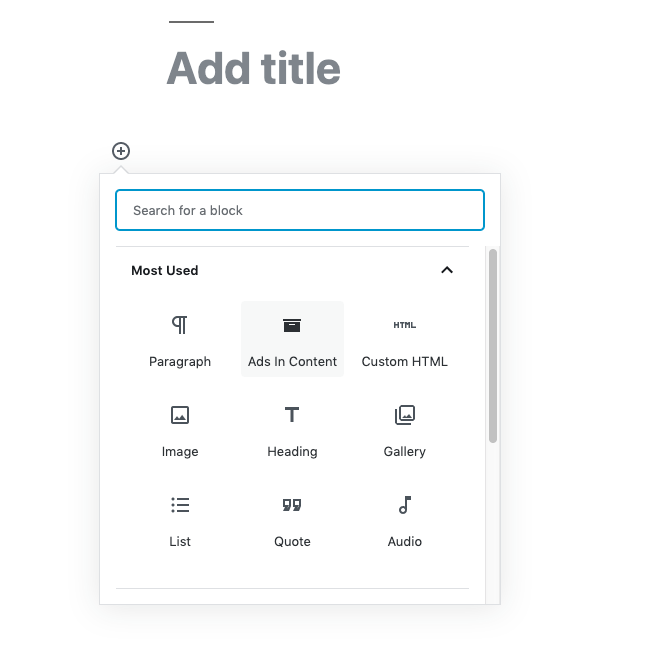 Ads In Content gallery image