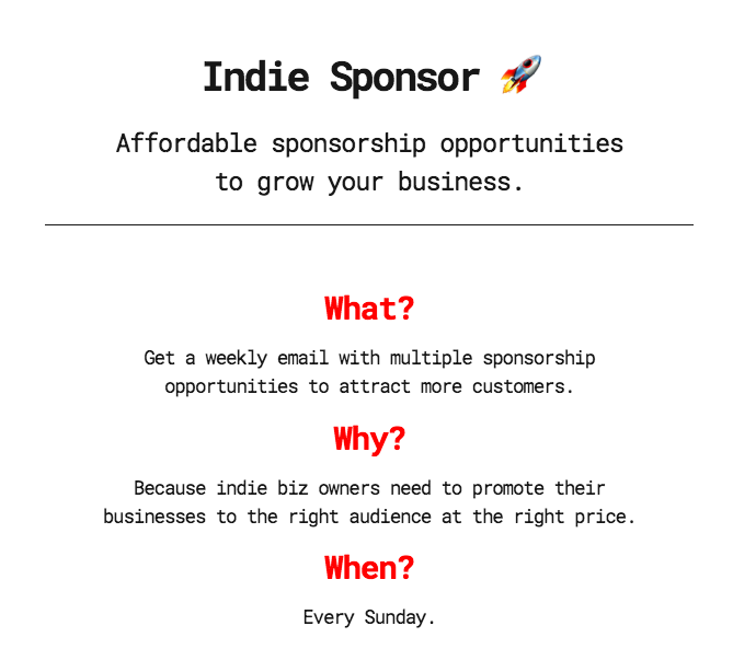 IndieSponsor gallery image